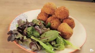 Croquette de pommes de terre mortadelle et mozzarella [upl. by Ramin]