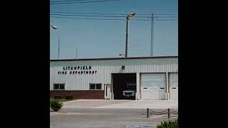 Litchfield Illinois old thunderbolt 1003 fire siren by Bill Friedrich again [upl. by Sabsay]