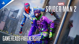 Marvel’s SpiderMan 2  Gameheads Partnership I PS5 Games [upl. by Aienahs]