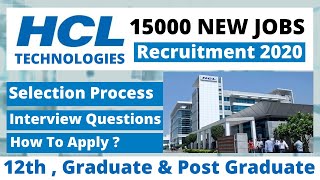 HCL Technologies Recruitment 2021  HCL Interview Questions  HCL Interview  HCL Tech Bee Questions [upl. by Aillimat]