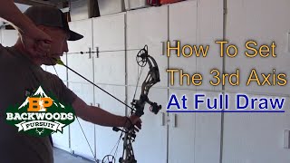 How To Set Your Third Axis At Full Draw Black Gold Pro Series Sight [upl. by Snashall]