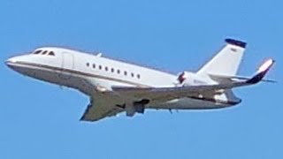 Dassault Falcon 2000 N988S Takeoff from PDX [upl. by Twum]