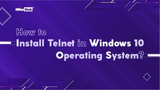 How to run Telnet on Windows 10 [upl. by Minni526]