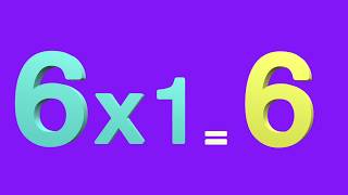 Learn Multiplication Table of Six 6 x 1  6  6 Times Tables [upl. by Anahpets]