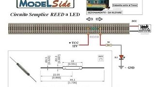 Rilevamento Semplice a REED Per TRENI  ModeLSide  Modellismo Pratico Ferroviario [upl. by Moorefield]