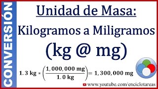 Convertir de Kilogramos a Miligramos kg a mg [upl. by Eissim185]