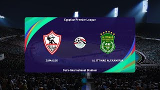 Zamalek SC vs AlIttihad Alexandria 05062023 Egyptian Premier League PES 2021 [upl. by Harraf853]