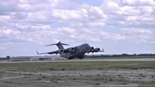 Boeing C17A Globemaster III Powerfull Takeoff [upl. by Radie]