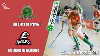 Floorball D3  Est  Lions Brunoy 1 vs Aigles [upl. by Adamis]