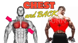 BEST CHEST  BACK EXERCISES WITH DUMBELLS ONLY [upl. by Atekihs]