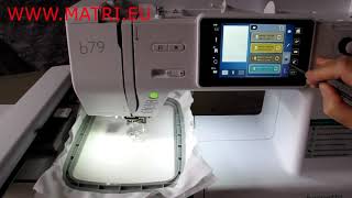 Bernina Bernette B79 Embroidery machine how does it work [upl. by Roley698]