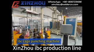 xinzhou ibc tank making machine ibc cage production line in Uzbekistan [upl. by Jarietta640]