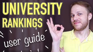 UNIVERSITY RANKINGS User Guide  How to use university rankings [upl. by Elbert938]