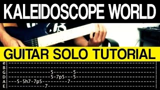 Kaleidoscope World  Francis M INTRO  GUITAR SOLO Tutorial WITH TAB [upl. by Erret341]