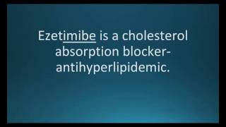 How to pronounce ezetimibe Zetia Memorizing Pharmacology Flashcard [upl. by Annohsak]