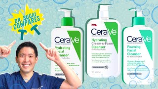 Dr Sugai Compares CeraVe Cleansers [upl. by Yelyab]