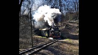 Lößnitzgrundbahn  mit Volldampf Ende Februar [upl. by Annaihr1]