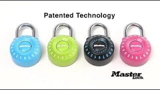 Master Lock 1590D Combination Padlocks  Instructional [upl. by Arbmik]