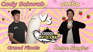 Cody Schwab Fox vs aMSa Yoshi  Eggdog Invitational 2024  Melee Singles Grand Finals [upl. by Allemap]