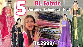 HUGE Designer Lehenga Haul Rs2999 BL Fabric  Partywear Heavy work Lehenga Haul  Lehenga Haul [upl. by Bendick]