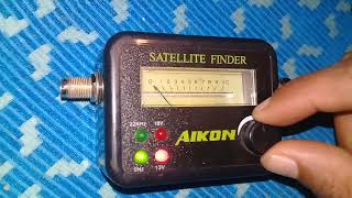 شرح استعمال قطعة satellite finder لضبط الاشارة بالشكل الصحيح [upl. by Ayojal]