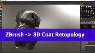 ZBrush to 3DCoat  Retopology tutorial [upl. by Atiuqrahc]