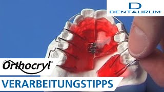 Orthocryl®  Verarbeitungstipps zur Herstellung einer herausnehmbaren Zahnspange [upl. by Joacima]