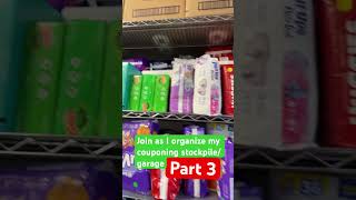 Join as I organize my couponing stockpile garage part 3 extremecouponing organization couponer [upl. by Andria]