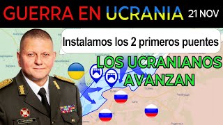 21 Nov ¡GENIAL Los ucranianos INSTALAN PUENTES DE PONTONES PARA LA OPERACIÓN OFENSIVA [upl. by Barbey]