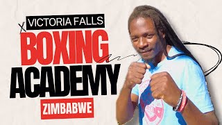 Victoria Falls Boxing Academy Zimbabwe interview with founder and head coach Tobius Mupfuti [upl. by Akinert]