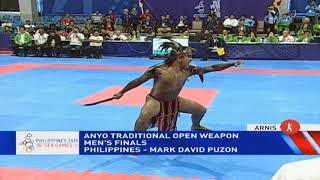 SEA Games 2019 PHL in men’s traditional open weapon event  Arnis [upl. by Lustick519]