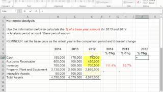 Horizontal Analysis [upl. by Tufts]