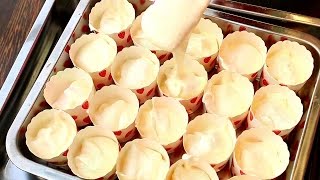 How To Steam Bake Sponge Cake  Castella Cupcakes 原味古早味蛋糕做法 [upl. by Oinotnaocram]