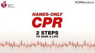 Hands Only CPR Video  Live Training Version [upl. by Aisinoid]