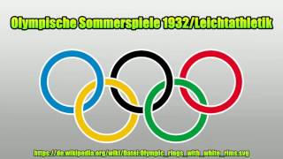 Olympische Sommerspiele 1932Leichtathletik [upl. by Ronoel]