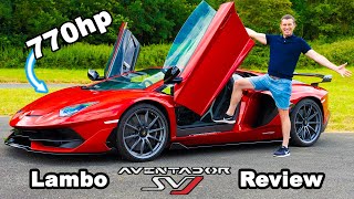 Lamborghini Aventador SVJ review  060mph 14mile amp brake test [upl. by Assirak]