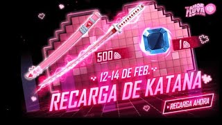 recarga de katana freefire KATANA TEMPORADA DE AMOR [upl. by Anai]