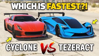 GTA 5 ONLINE  TEZERACT VS CYCLONE WHICH IS FASTEST [upl. by Maribel]