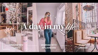 A day in the life of an accountant  winning new clients working with Influencers amp client lunches [upl. by Deevan]