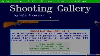 Shooting Gallery gameplay PC Game 1990 [upl. by Henricks442]