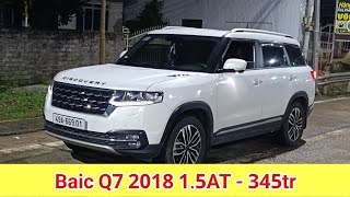 Baic Q7 2018 máy Mitsubishi 15 mivec rất khoẻ  lành giá chỉ 345 triệu [upl. by Seiden]