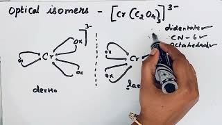 Optical isomerism in CrC2O43 3 Coordination compounds [upl. by Sedrul]