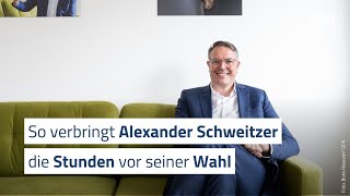 So verbringt Schweitzer die Stunden vor seiner Wahl [upl. by Corella]