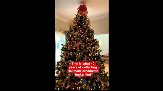 The BIGGEST collection of Hallmark ornaments youve ever seen [upl. by Yovonnda187]