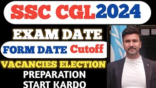 SSC CGL 2024 Form date  Vacancies due to election  Books [upl. by Nylecyoj]