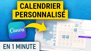 Créer son calendrier personnalisé avec Canva [upl. by Ecnarolf]