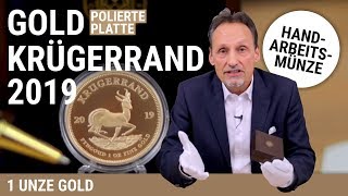 KRÜGERRAND 2019  POLIERTE PLATTE  1 UNZE GOLD [upl. by Roze348]