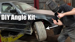 Budget E36 Drift Car Coilovers  Welded KnucklesExtended Control Arms [upl. by Willumsen]