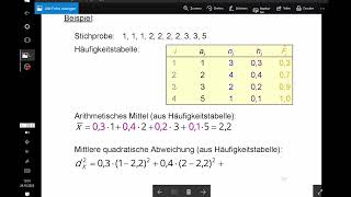 Empirische Varianz  Gruppierte Daten Beispiel 8 [upl. by Okiek]