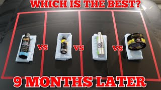 Whats The Best 9 Month Update Gyeon Can Coat v Meguiars Hybrid Coating v Carpro Lite v Fusso Coat [upl. by Godliman]